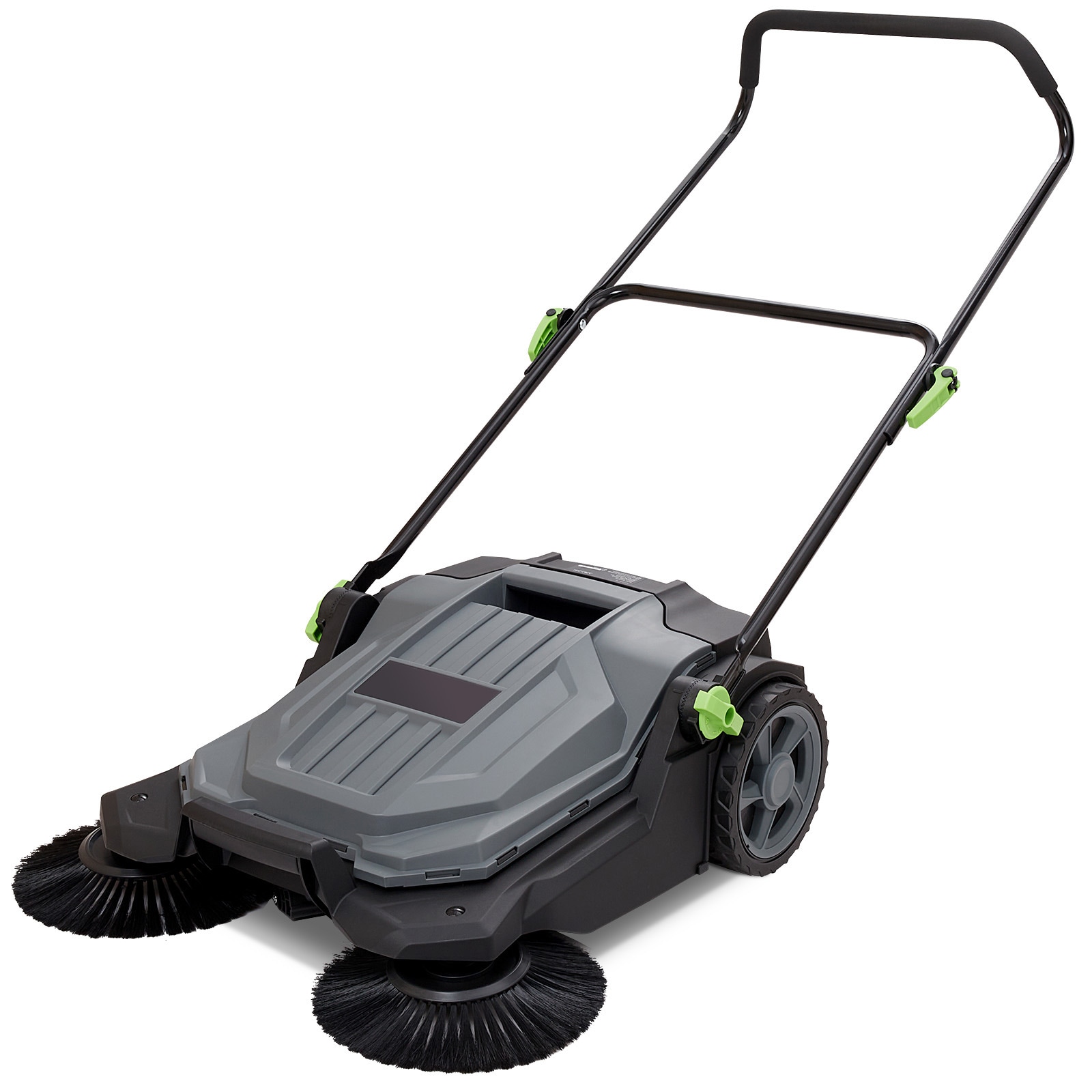 Manual Floor Sweeper With Adjustable Handle And Waste Container_voghion.com